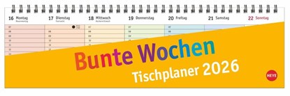 Bunte Wochen Wochenquerplaner 2026, |Heye - Paperback - 9783756411924