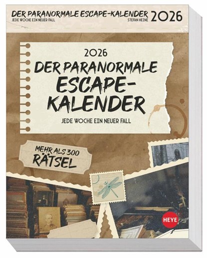 Stefan Heine Der paranormale Escape-Kalender 2026, Stefan Heine - Paperback - 9783756413669