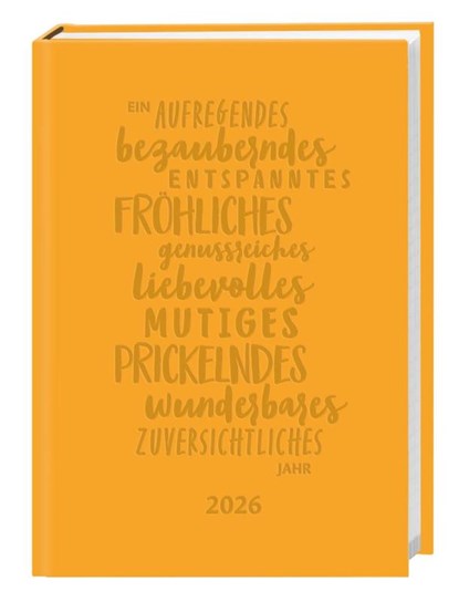 Kalenderbuch A6 gelb 2026, niet bekend - Gebonden - 9783756414123
