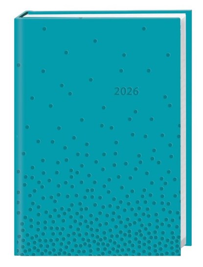 Kalenderbuch A6 blau 2026, niet bekend - Gebonden - 9783756414147
