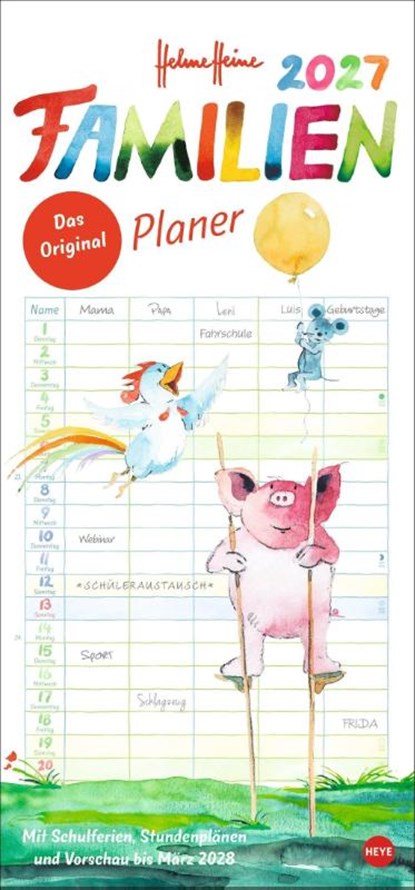 Helme Heine: Familienplaner 2027, Helme Heine - Paperback - 9783756414727
