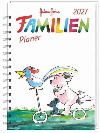 Helme Heine: Familienplaner-Buch A6 2027, niet bekend - Paperback - 9783756415748