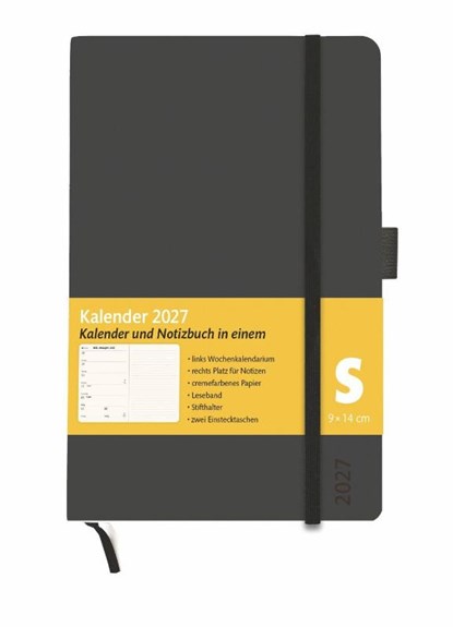 Kombitimer schwarz klein 2027, Heye - Paperback - 9783756416325