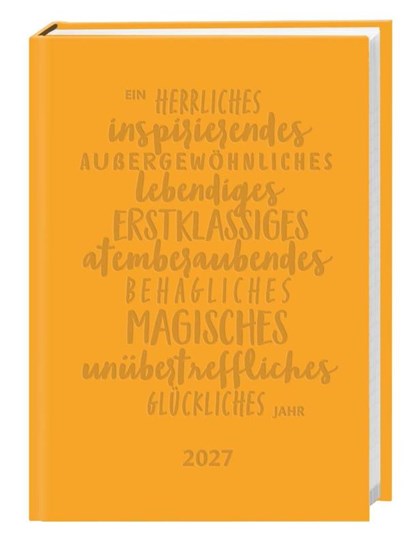 Kalenderbuch A6 gelb 2027, niet bekend - Gebonden - 9783756417094