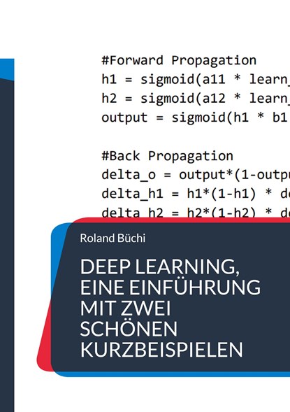 Deep Learning, eine Einführung mit zwei schönen Kurzbeispielen, Roland Büchi - Paperback - 9783756833122