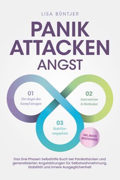 Panikattacken Angst: Das Drei Phasen Selbsthilfe Buch bei Panikattacken und generalisierten Angststörungen für mehr Skalierung, Selbstwahrnehmung und Stabilität - inkl. Meditationsaudio und Rezepten, Lisa Büntjer - Ebook - 9783757617561