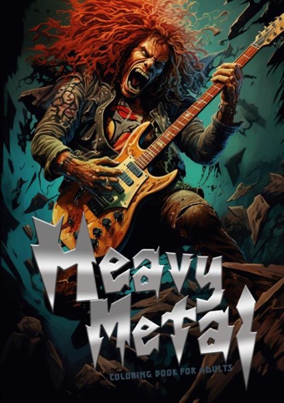 Heavy Metal Coloring Book for Adults, Monsoon Publishing - Paperback - 9783758409080