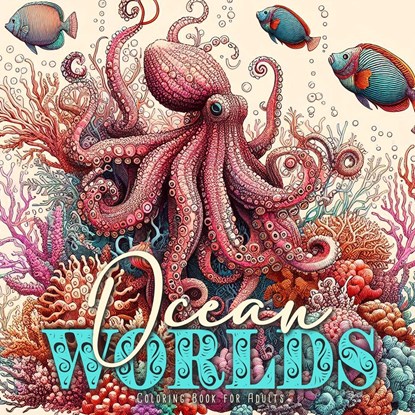 Ocean Worlds Coloring Book for Adults, Monsoon Publishing - Paperback - 9783758492044