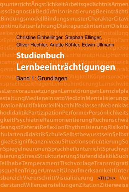 Studienbuch Lernbeeinträchtigungen, Christine Einhellinger ; Stephan Ellinger ; Oliver Hechler ; Anette Köhler - Paperback - 9783763968923