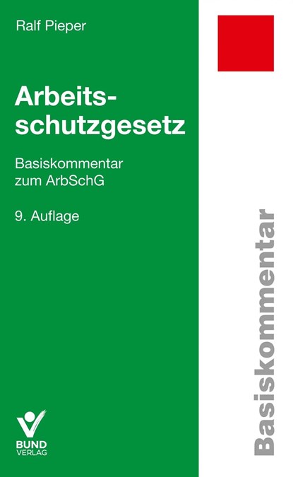 Arbeitsschutzgesetz, Ralf Pieper - Paperback - 9783766370808