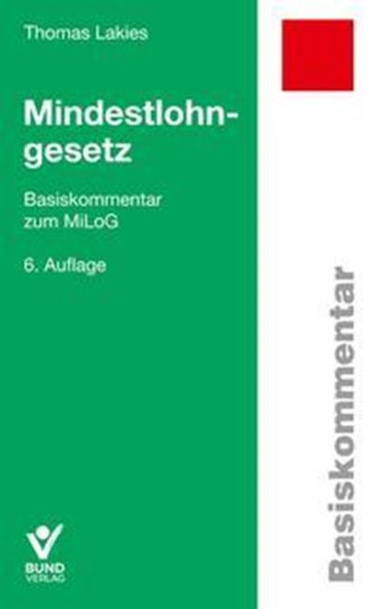 Mindestlohngesetz, Thomas Lakies - Paperback - 9783766374639