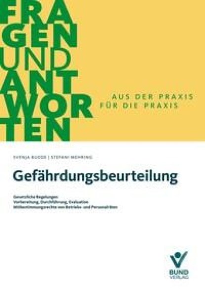 Gefährdungsbeurteilung, Svenja Budde ; Stefani Mehring - Paperback - 9783766375254