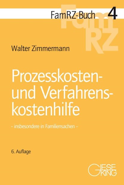 Prozesskosten- und Verfahrenskostenhilfe, Walter Zimmermann - Paperback - 9783769412413