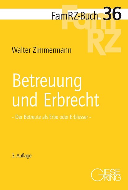 Betreuung und Erbrecht, Walter Zimmermann - Paperback - 9783769412819
