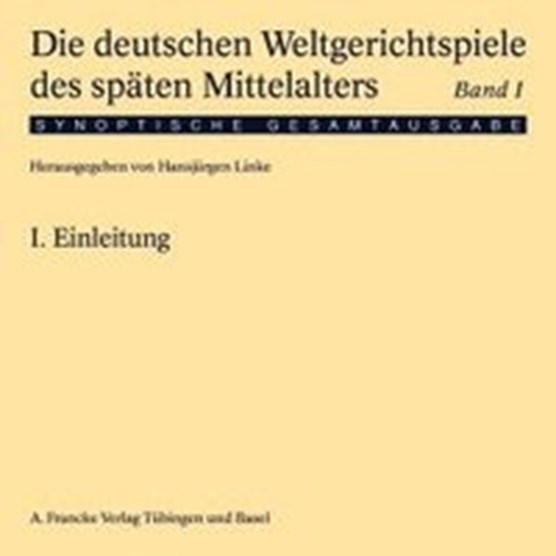 Die deutschen Weltgerichtspiele des späten Mittelalters