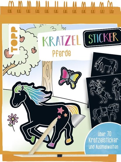 Kratzel-Stickerbuch Pferde, Frechverlag - Gebonden - 9783772484506