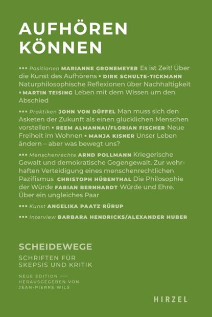 Aufhören können, Jean-Pierre Wils - Paperback - 9783777633909
