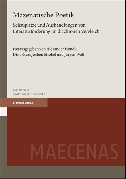 Mäzenatische Poetik, Alexander Honold ; Dirk Rose ; Jochen Strobel - Paperback - 9783777634869