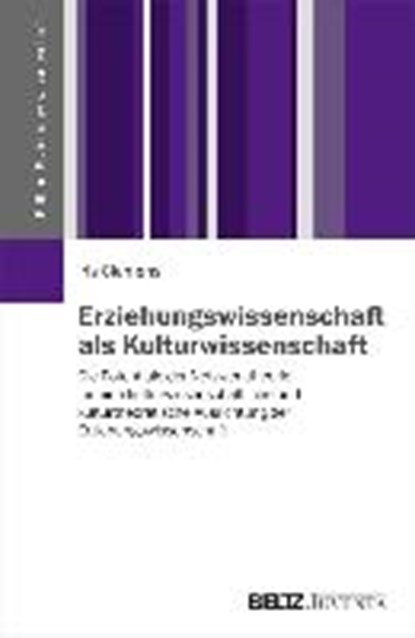 Erziehungswissenschaft als Kulturwissenschaft, CLEMENS,  Iris - Paperback - 9783779929574