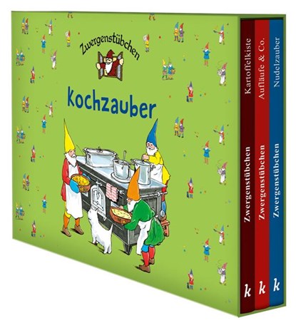 Zwergenstübchen-Schuber - Kochzauber, Elke Schuster - Gebonden - 9783780620392