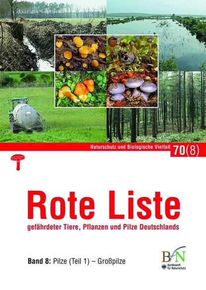 Rote Liste gefährdeter Tiere, Pflanzen und Pilze Deutschlands - Bd 8: Pilze (Teil 1) Großpilze, Bundesamt für Naturschutz - Gebonden - 9783784354545