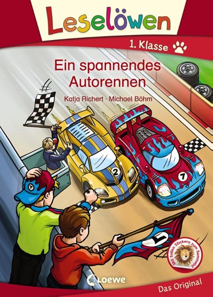 Leselöwen 1. Klasse - Ein spannendes Autorennen, Katja Richert - Gebonden - 9783785585979
