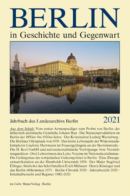 Berlin in Geschichte und Gegenwart, Werner Breunig ; Uwe Schaper - Gebonden - 9783786128854