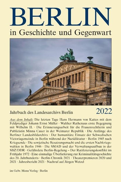 Berlin in Geschichte und Gegenwart, Werner Breunig ; Uwe Schaper - Gebonden - 9783786129042
