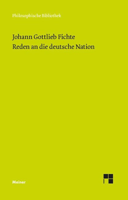 Reden an die deutsche Nation, Johann Gottlieb Fichte - Paperback - 9783787318568