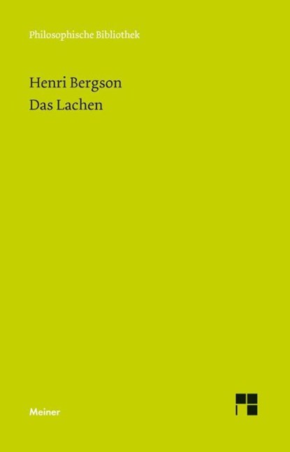 Das Lachen, Henri Bergson - Paperback - 9783787321438