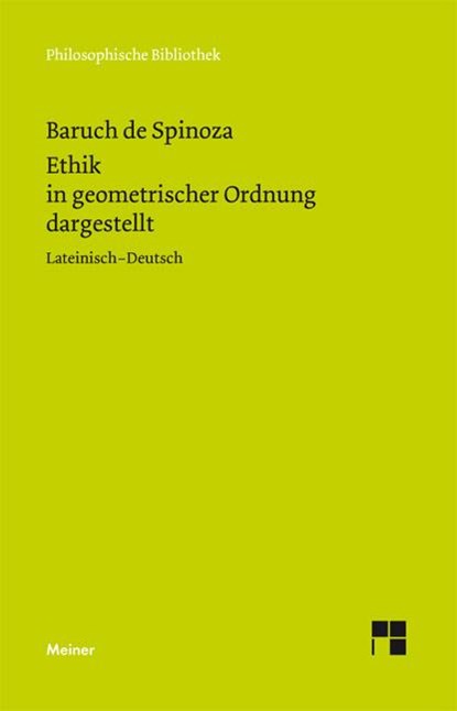 Ethik, Baruch de Spinoza - Paperback - 9783787327959