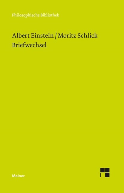 Briefwechsel, Moritz Schlick ; Albert Einstein - Paperback - 9783787341177