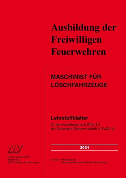 Maschinist für Löschfahrzeuge, niet bekend - Paperback - 9783788379667