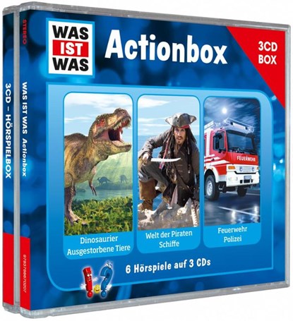 WAS IST WAS 3-CD-Hörspielbox "Action und Abenteuer", Manfred Baur ; Matthias Falk - AVM - 9783788670207
