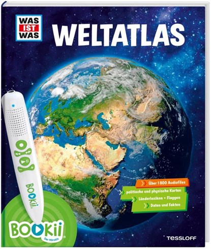 BOOKii® WAS IST WAS Weltatlas, Manfred Baur - Gebonden - 9783788675080