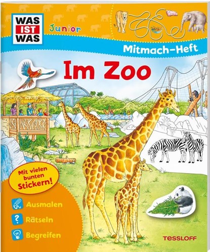 WAS IST WAS Junior Mitmach-Heft Zoo, Tatjana Marti - Gebonden - 9783788675707