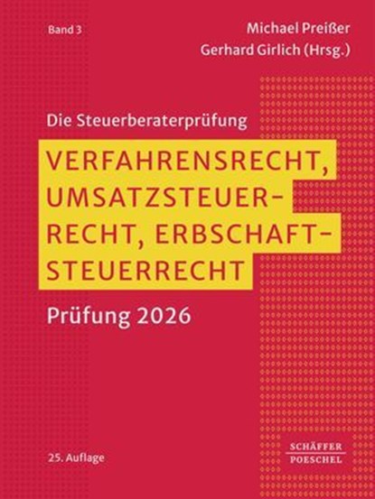 Verfahrensrecht, Umsatzsteuerrecht, Erbschaftsteuerrecht, niet bekend - Ebook - 9783791068237