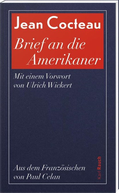 Brief an die Amerikaner, Jean Cocteau - Paperback - 9783792002988