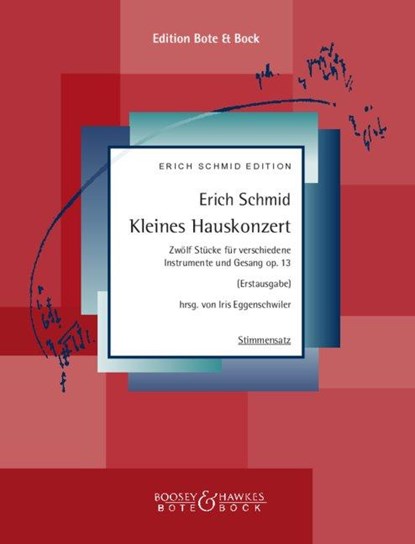 Kleines Hauskonzert Band 12, Streicherstimmensatz., Erich Schmid - Gebonden - 9783793144021