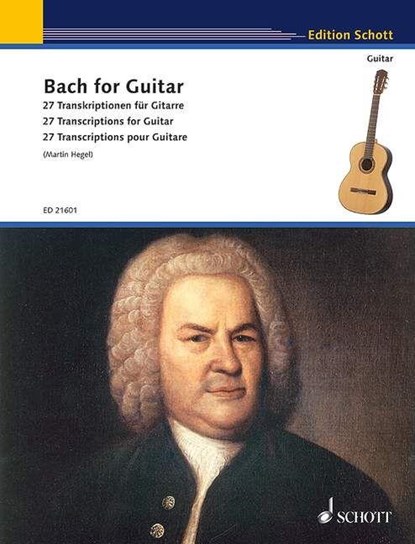 Bach for Guitar, niet bekend - Gebonden - 9783795708382