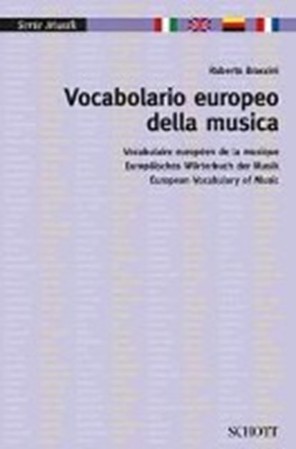 Vocabolario europeo della musica, BRACCINI,  Roberto - Paperback - 9783795708795