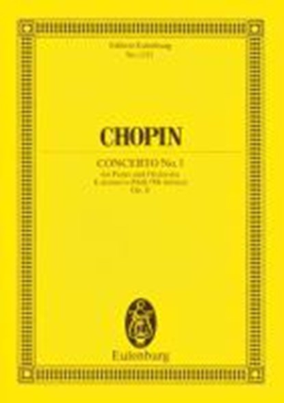 CONCERTO NO 1 E MINOR OP 11, FR D RIC CHOPIN - Paperback - 9783795761370