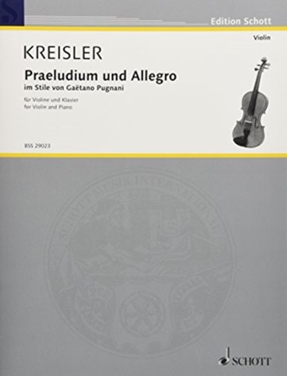 PRAELUDIUM & ALLEGRO, FRITZ KREISLER - Gebonden - 9783795795979