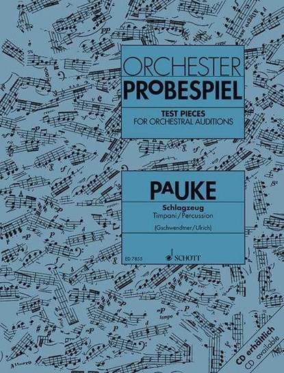 Test Pieces for Orchestral Auditions - Timpani/Percussion, UNKNOWN - Paperback - 9783795797324