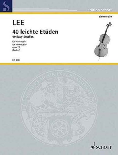 40 EASY STUDIES OP 70, SEBASTIAN LEE - Paperback - 9783795797607