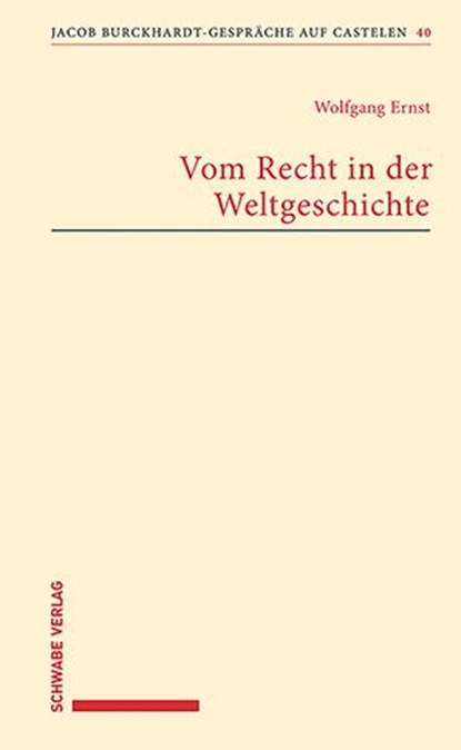 Vom Recht in der Weltgeschichte, Wolfgang Ernst - Paperback - 9783796549588