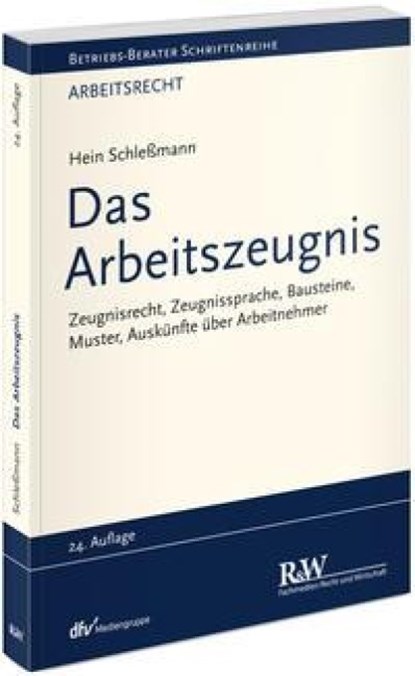 Das Arbeitszeugnis, Hein Schleßmann - Paperback - 9783800518470