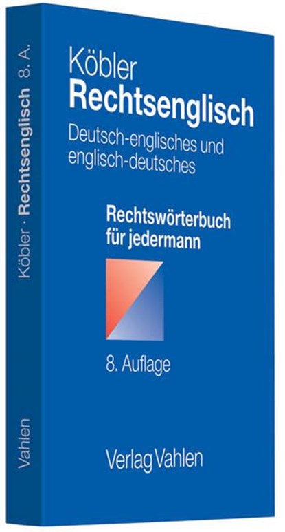 Rechtsenglisch, Gerhard Köbler - Paperback - 9783800641963