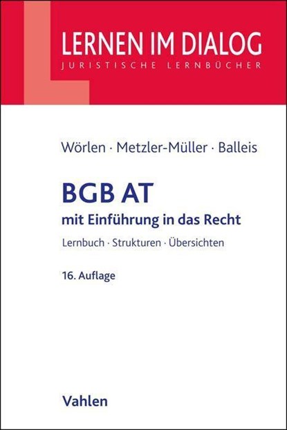BGB AT, Rainer Wörlen ; Karin Metzler-Müller ; Kristina Balleis ; Axel Kokemoor - Paperback - 9783800668335