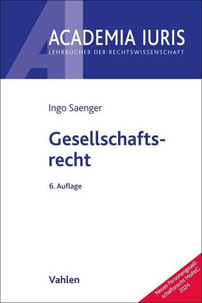Gesellschaftsrecht, Ingo Saenger - Paperback - 9783800669776